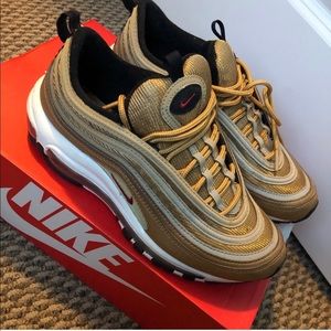 GOLD NIKE AIR MAX 97